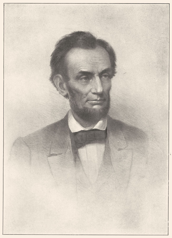 ABRAHAM LINCOLN. Sixteenth President of the United States 1907 old print
